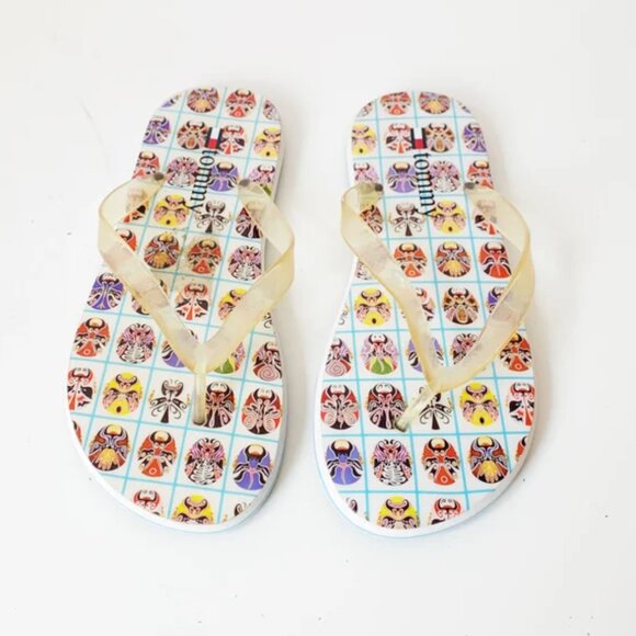 Tommy Hilfiger Other - tommy hilfiger beijing opera mask flip flops - 9 mens / 10.5 womens